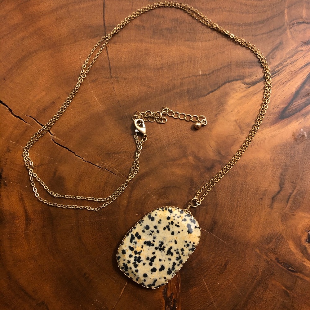 Gold Long Pendant Necklace